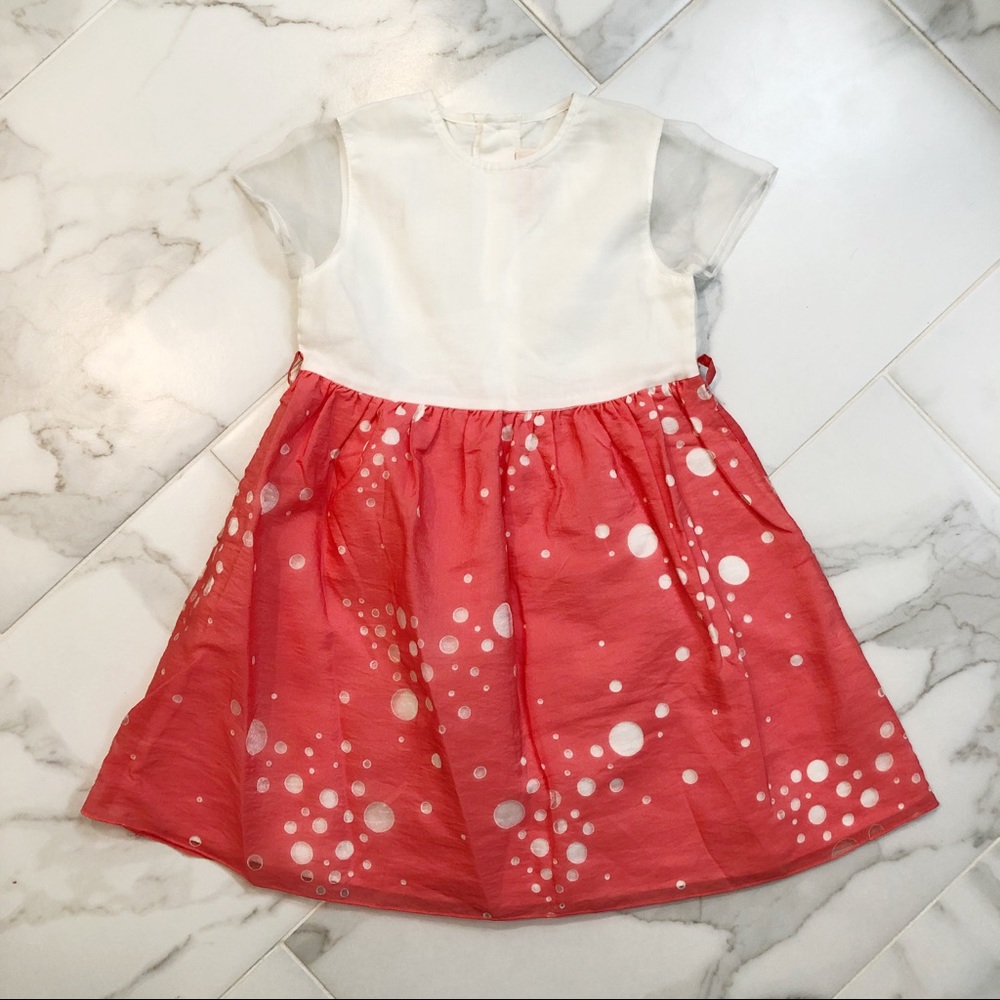 Clayeux Formal Coral and White Dress